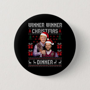Badge Rond 5 Cm Vainqueur du dîner de Noël Père Noël Trump Vance U