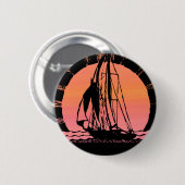 Badge Rond 5 Cm vaisseau solaire tropical (Devant & derrière)