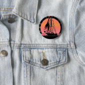 Badge Rond 5 Cm vaisseau solaire tropical (En situation)