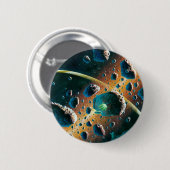 Badge Rond 5 Cm Vaisseau spatial étranger (Devant & derrière)