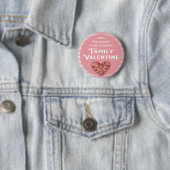 Badge Rond 5 Cm Valentine Heart Award Réunion familiale (En situation)