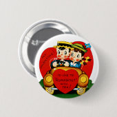 Badge Rond 5 Cm Valentine Runabout (Devant & derrière)