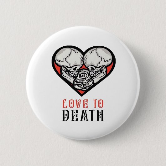 Badge Rond 5 Cm Valentines esthétiques Jusqu'à la mort Faisons-nou (Devant)