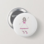 Badge Rond 5 Cm Valerie le danseur (Devant & derrière)