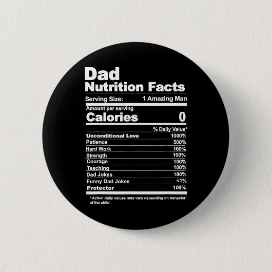 Badge Rond 5 Cm Valeur nutritive (Devant)