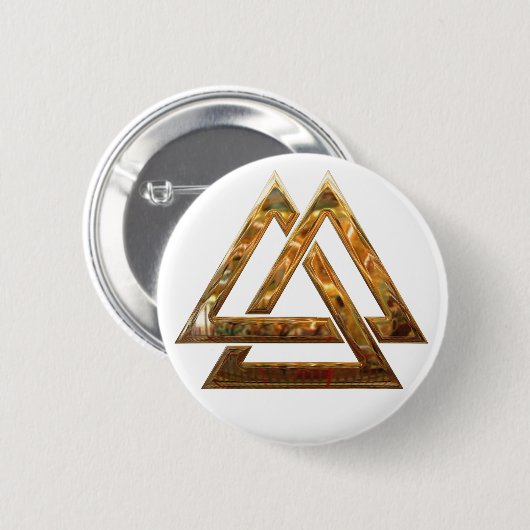 Badge Rond 5 Cm Valknut (Devant & derrière)