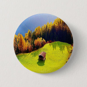 Badge Rond 5 Cm Vallée verte