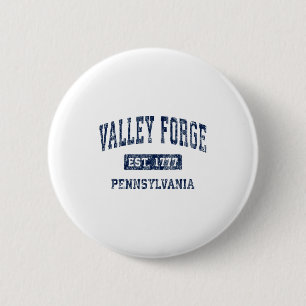 Badge Rond 5 Cm Valley Forge Pennsylvanie Pa Vintage Établie P