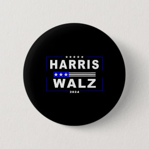 Badge Rond 5 Cm Valse 2024 élection du président Kamala Harris Tim