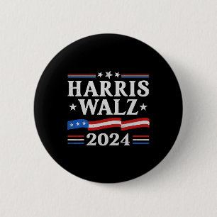Badge Rond 5 Cm Valse 2024 Election Kamala Harris Tim Waltz 2024 2