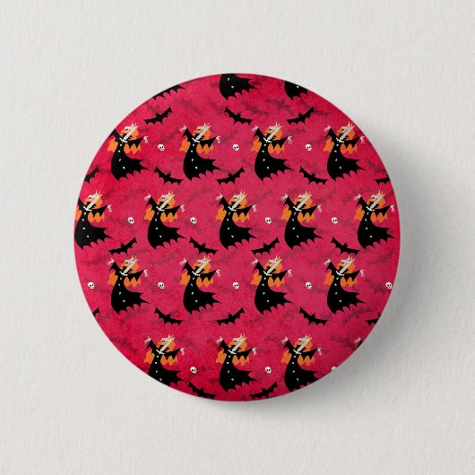 Badge Rond 5 Cm Vampire de licorne (Devant)