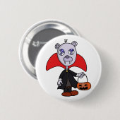 Badge Rond 5 Cm Vampire d'Halloween Trick ou traitement (Devant & derrière)