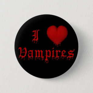 Badge Rond 5 Cm Vampires d'amour du sang I d'égoutture de KRW