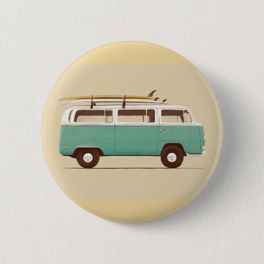 Badge Rond 5 Cm Van bleu | Florent Bodart (Devant)