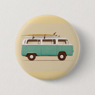 Badge Rond 5 Cm Van bleu Florent Bodart