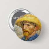 Badge Rond 5 Cm Van Gogh - Autoportrait (Devant & derrière)