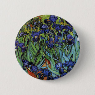 Badge Rond 5 Cm Van Gogh irise le bouton