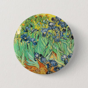 Badge Rond 5 Cm Van Gogh Irises