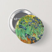 Badge Rond 5 Cm Van Gogh Irises (Devant & derrière)