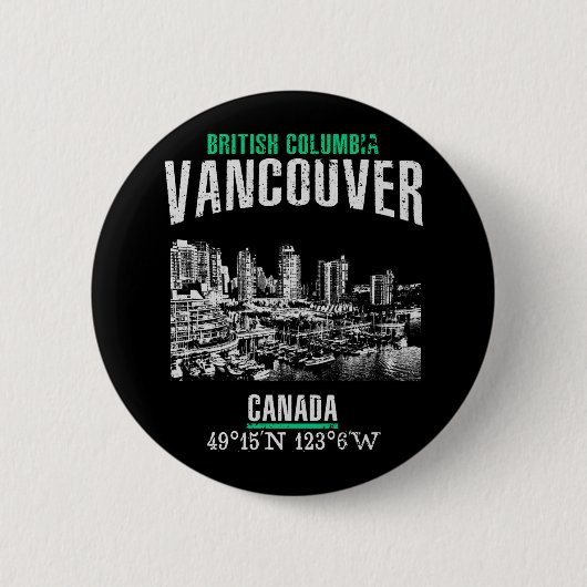 Badge Rond 5 Cm Vancouver (Devant)