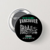 Badge Rond 5 Cm Vancouver (Devant & derrière)