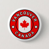 Badge Rond 5 Cm Vancouver Canada (Devant)
