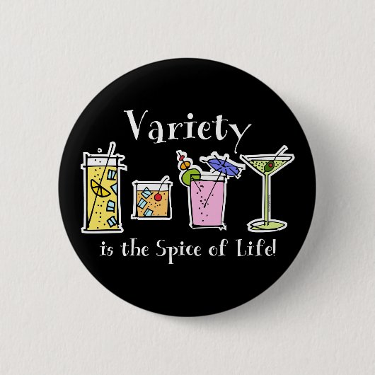Badge Rond 5 Cm Variété de cocktail (Devant)