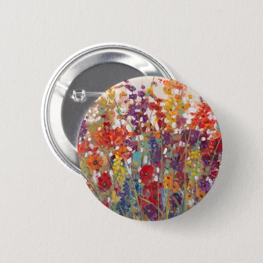 Badge Rond 5 Cm Variété de fleurs (Devant & derrière)