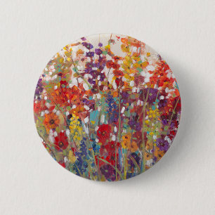 Badge Rond 5 Cm Variété de fleurs