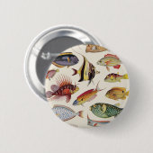 Badge Rond 5 Cm Variétés de poissons (Devant & derrière)