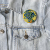 Badge Rond 5 Cm Vase avec Irises par Van Gogh (En situation)