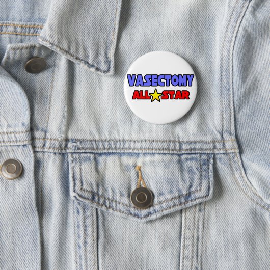 Badge Rond 5 Cm Vasectomie étoile (En situation)