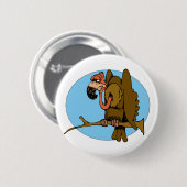 Badge Rond 5 Cm Vautour de Vince (Devant & derrière)