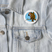 Badge Rond 5 Cm Vautour de Vince (En situation)