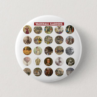 Badge Rond 5 Cm Vauxhall Gardens Bouton Rond
