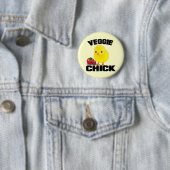Badge Rond 5 Cm Vegan (En situation)