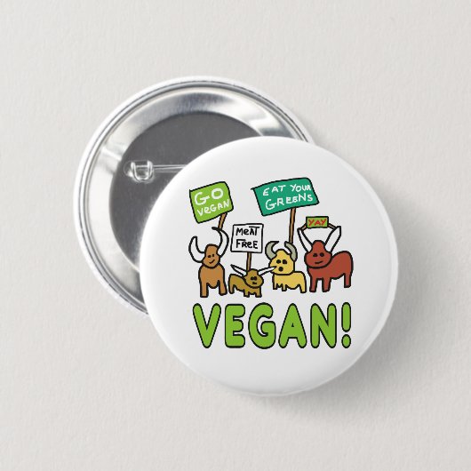 Badge Rond 5 Cm Vegan (Devant & derrière)