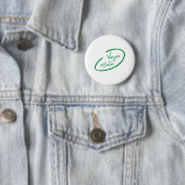 Badge Rond 5 Cm Vegan à l'intérieur (En situation)
