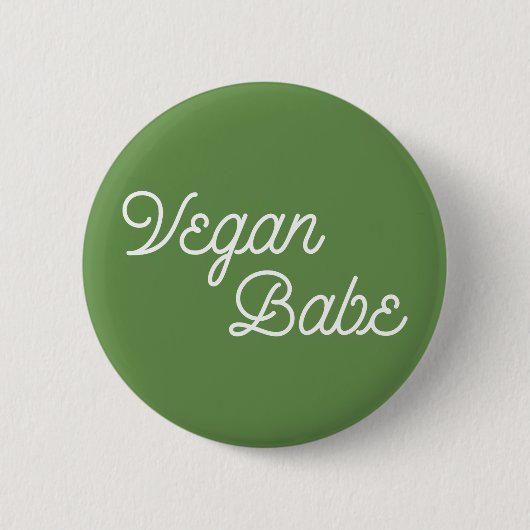 Badge Rond 5 Cm Vegan Babe (Devant)