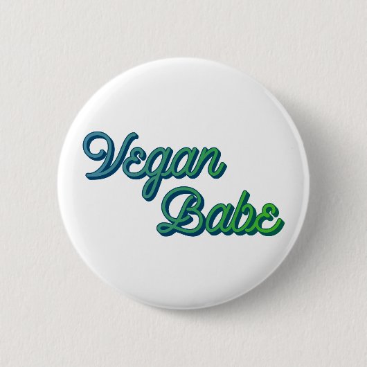 Badge Rond 5 Cm Vegan Babe (Devant)