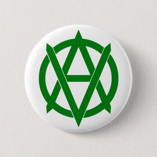 Badge Rond 5 Cm Veganarchism ! (Devant)