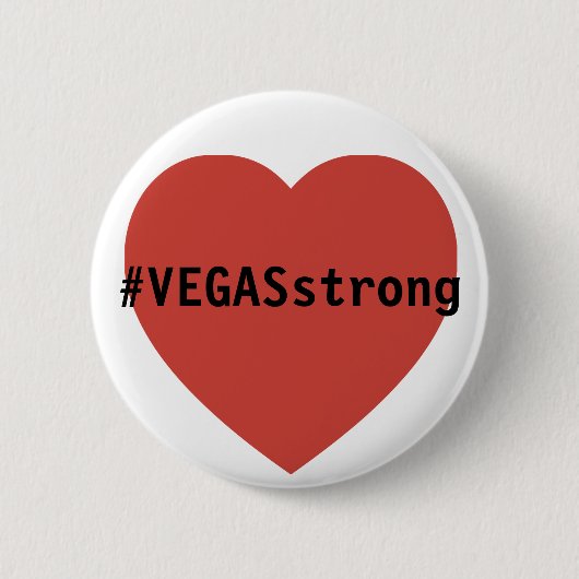 Badge Rond 5 Cm #vegasSTRONG Hommage | Prières Pour Las Vegas (Devant)