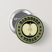Badge Rond 5 Cm Végétalien inconditionnel (Devant & derrière)