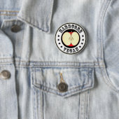 Badge Rond 5 Cm Végétalien inconditionnel (En situation)