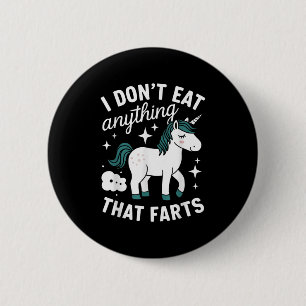 Badge Rond 5 Cm Végétan drôle Je ne mange rien qui pète Vegeta