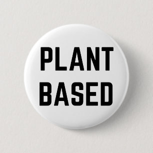 Badge Rond 5 Cm Végétan plante