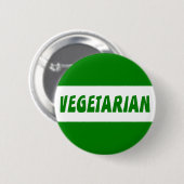 Badge Rond 5 Cm Végétarien (Devant & derrière)