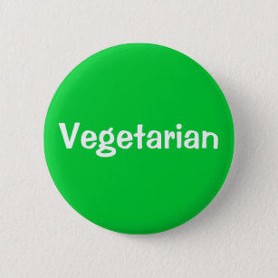 Badge Rond 5 Cm Végétarien