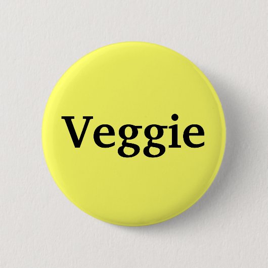 Badge Rond 5 Cm Végétarien (Devant)