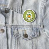 Badge Rond 5 Cm Végétarien fier (En situation)